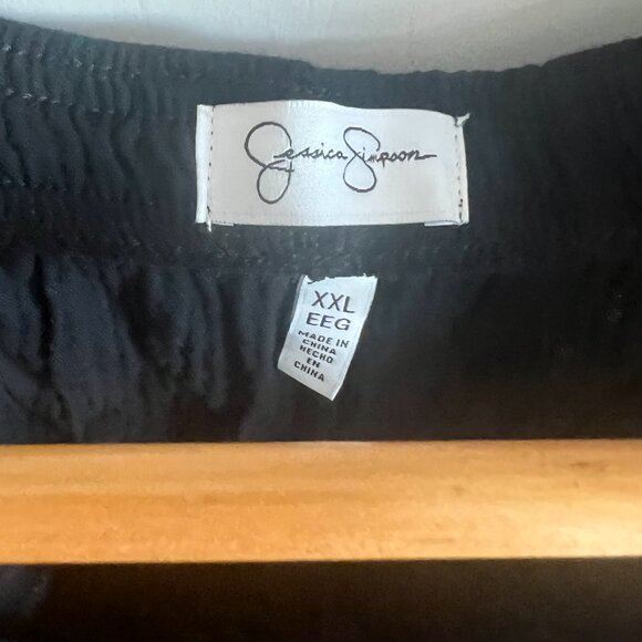 NWOT Jessica Simpson XXL black gauze pants - Picture 2 of 2
